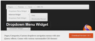 плагин Dropdown Menu widget