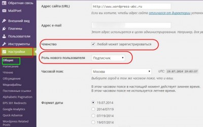 Пользователи WordPress