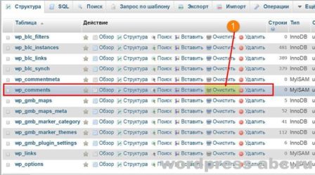 очистить-таблицу-бд-комментариев