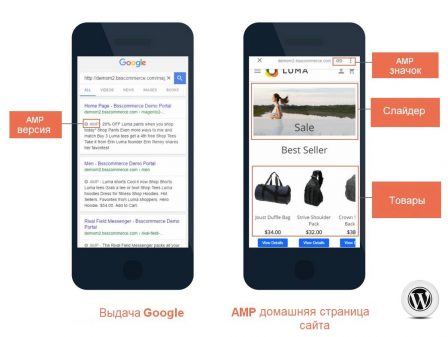 AMP страницы в выдаче Google