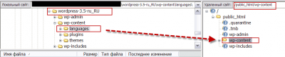 Перевод WordPress на русский язык