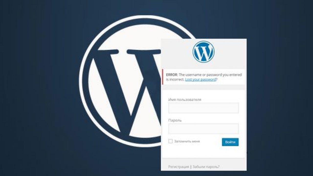 Пароль wordpress. Пароль wordpress