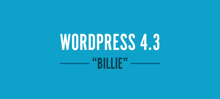 новая версия 4.3 WordPress