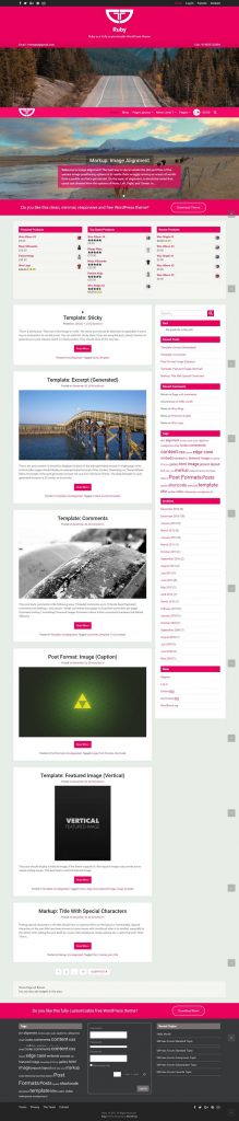 Шаблон  Ruby WordPress