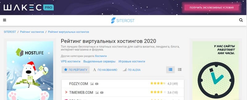 Портал Siterost.net